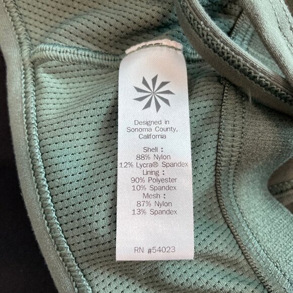 Athleta Strappy Back Longline Sports Bra - Womens S - Sage Green - Picture 5 of 5